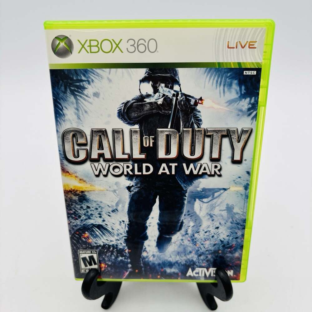 Call of Duty: World at War Xbox 360 - Complete w/ Manual CIB Tested Works